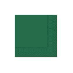 Tovagliolo 2 veli in cellulosa verde foresta cm 24x24