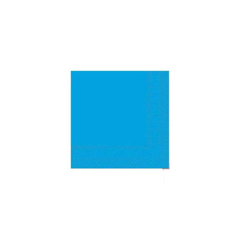 Turquoise 2-ply cellulose napkin cm 24x24
