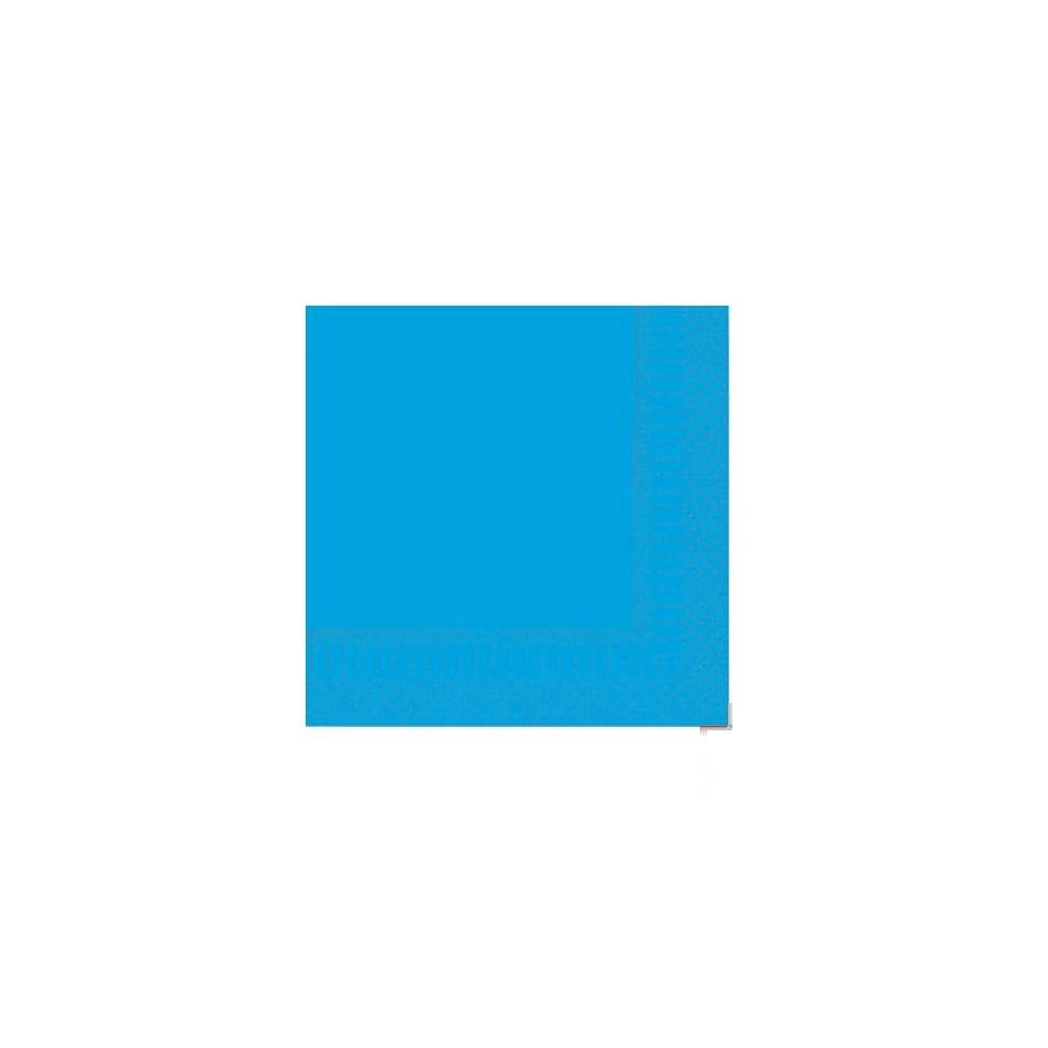 Turquoise 2-ply cellulose napkin cm 24x24