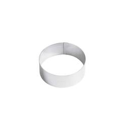 Stainless steel mousse ring cm 16x4.5