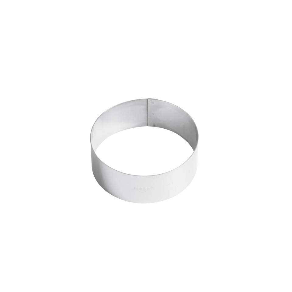 Stainless steel mousse ring 7.87x1.77 inch