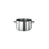 Casseruola alta in acciaio inox 2 manici cm 20