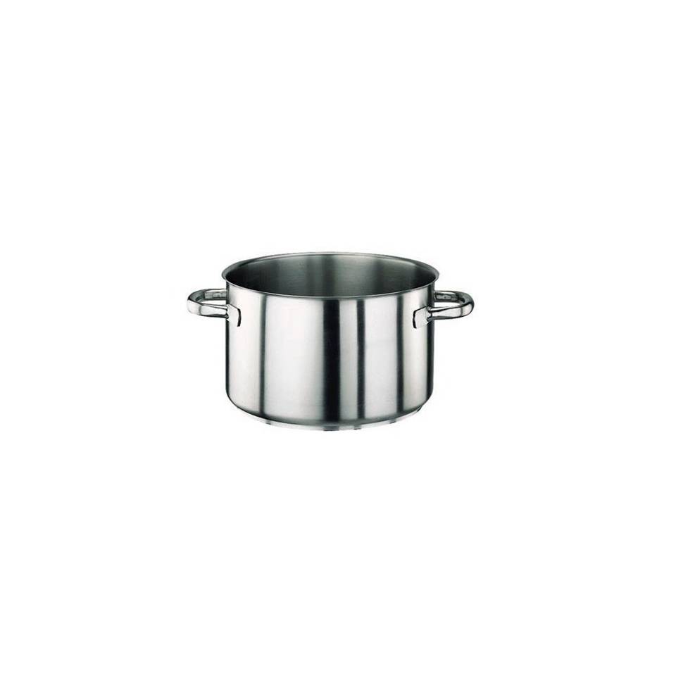 Stainless steel high casserole 2 handles cm 45