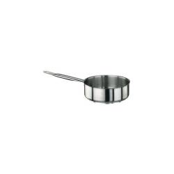 Paderno stainless steel low casserole, with 1 handle, cm 28