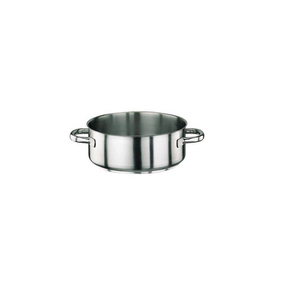 Casseruola bassa Paderno in acciaio inox, con 2 manici, cm 28