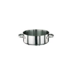 Paderno stainless steel low casserole dish, with 2 handles, cm 32