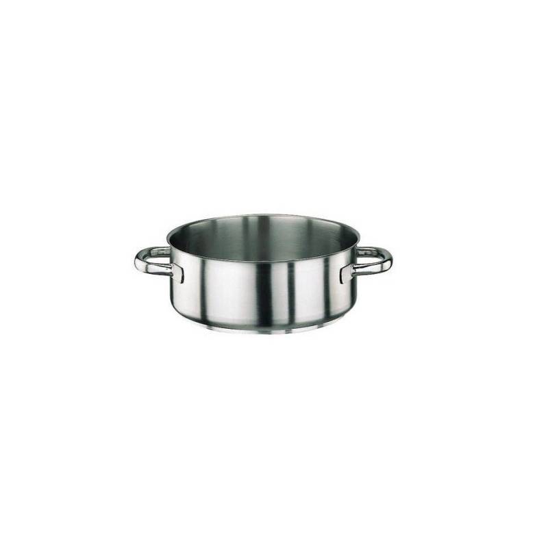 Casseruola bassa Paderno in acciaio inox, con 2 manici, cm 45