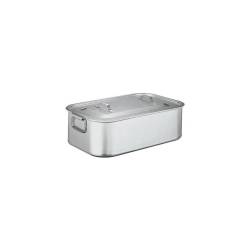 Paderno aluminum braising pan, with lid cm 40 x 26