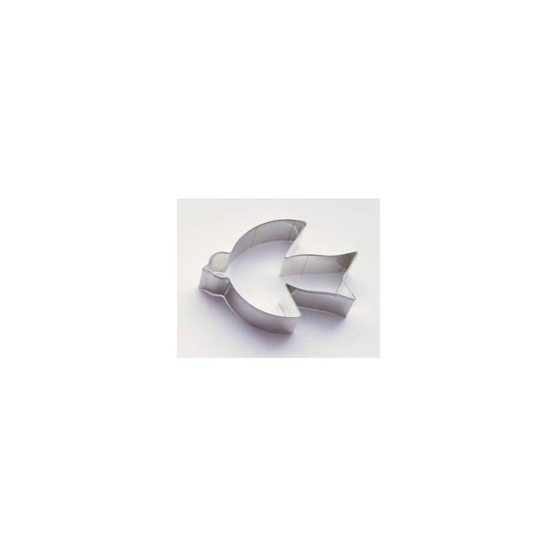 Coupe-pâtes en forme d'hirondelle Paderno 8 x 7 cm en fer blanc