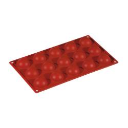 Flexipad semisfere 15 impronte in silicone marrone cm 30x17,5