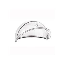 Refrigerated stainless steel and san roll top dome 14.96 inch