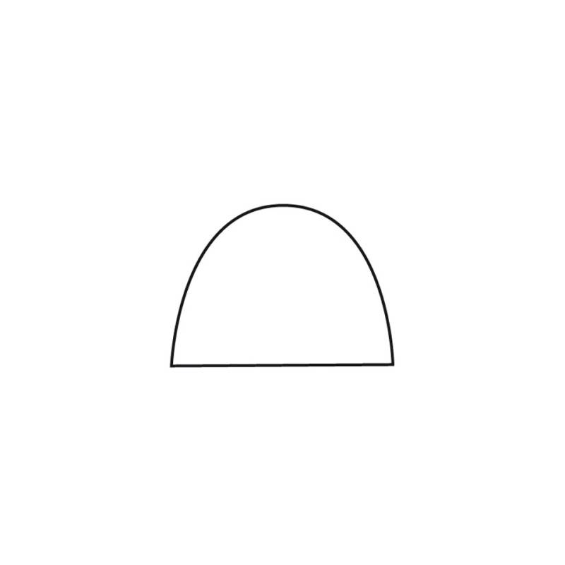 Molde de tronco de plástico blanco 48 cm