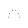 White plastic trunk mold 48 cm