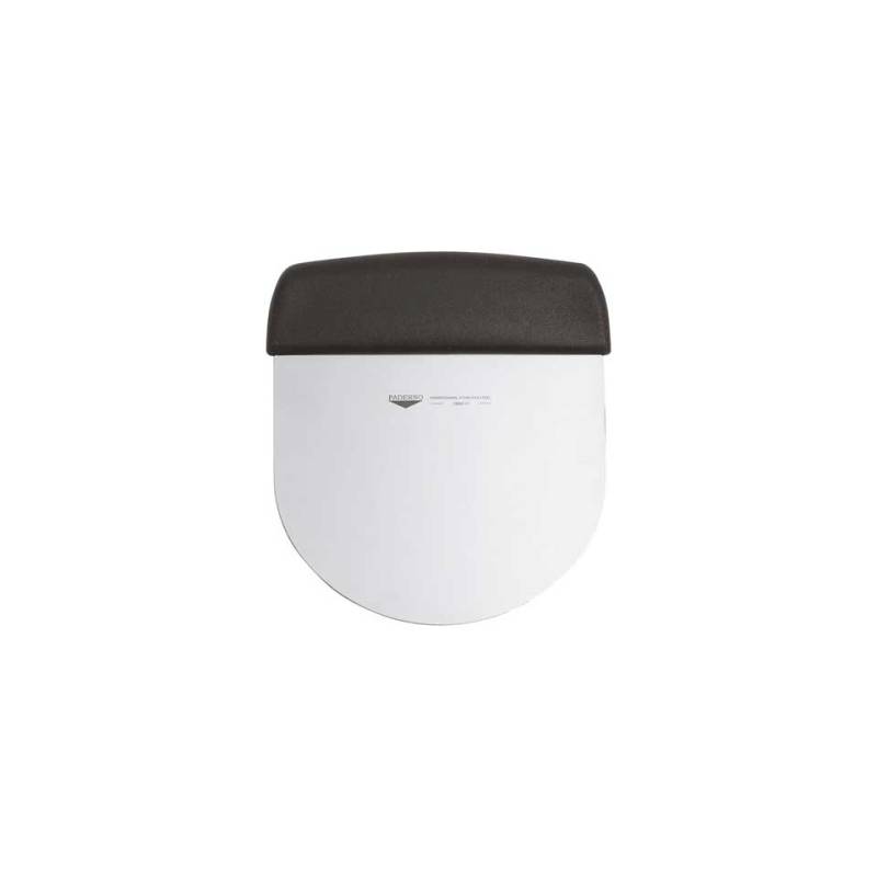 Rasqueta redonda de acero inoxidable 12 cm