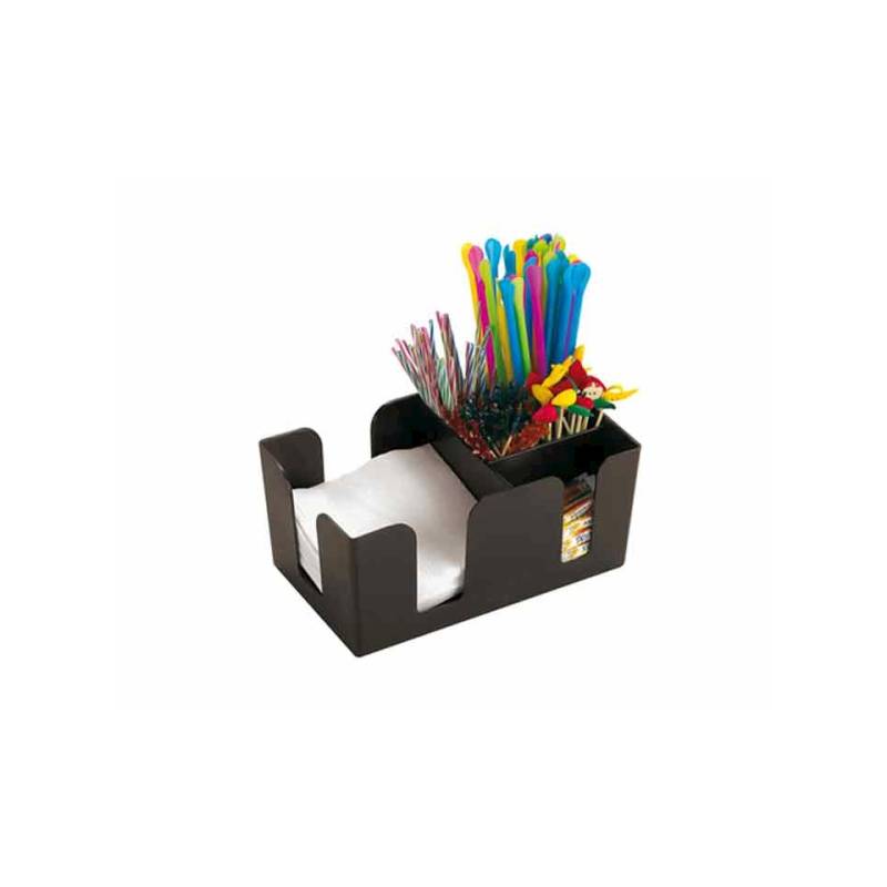 Bar Caddy in plastica nera cm 24x11