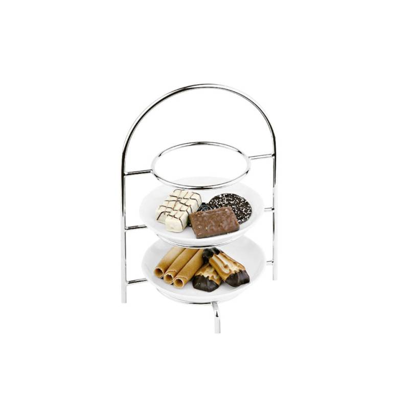 Porte-buffet en acier chromé