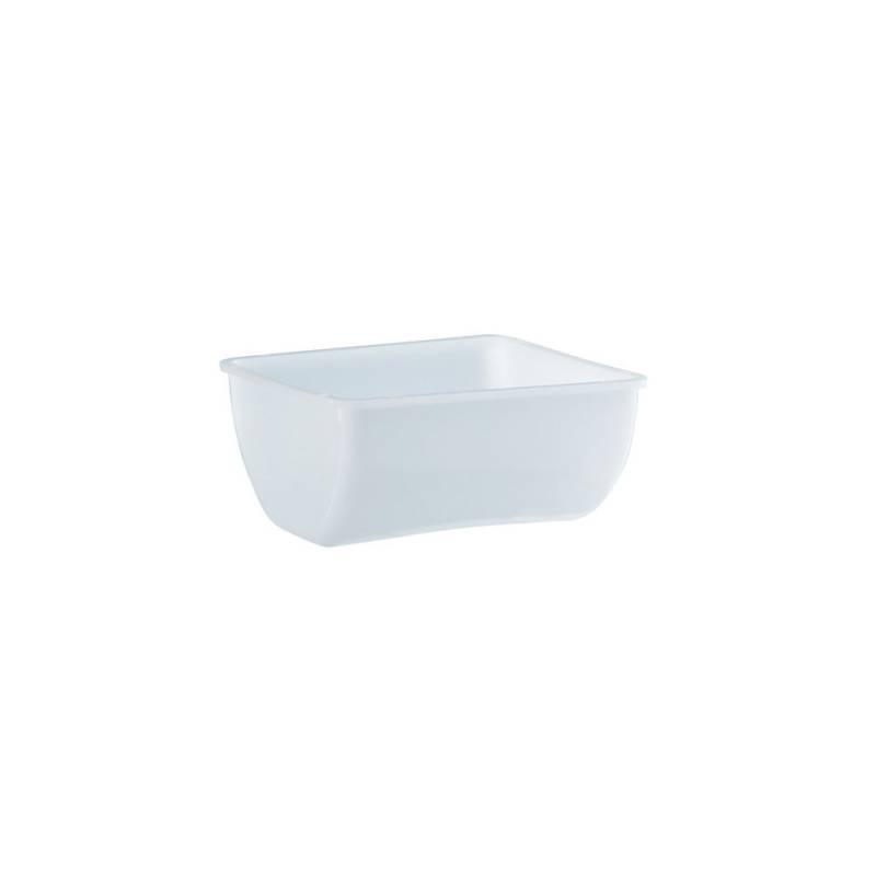 Polypropylene condiment container 473ml white