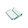 Rotolo canovacci multiuso 100% cotone bianco profilo verde cm 40x64