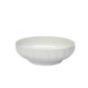 Napoli ribbed salad bowl in white porcelain 30 cm