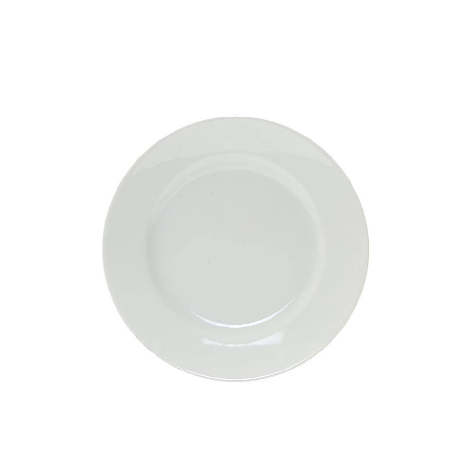 Tivoli white porcelain flat plate 23.5 cm