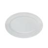 Tivoli oval plate in white porcelain 28 cm