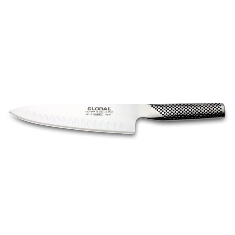 Coltello cucina Global in acciaio inox cm 20