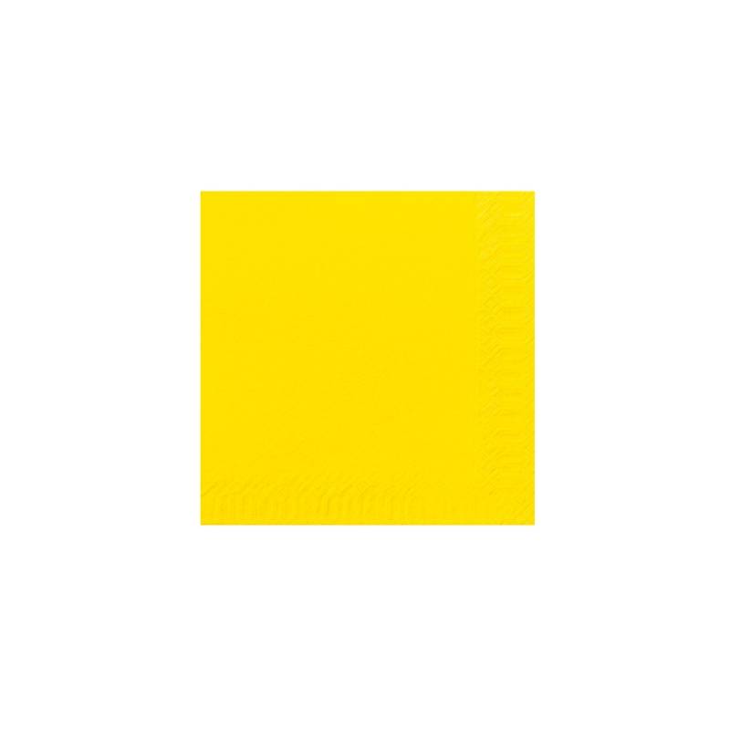 Tovagliolo Duni in cellulosa due veli cm 40 x 40 giallo