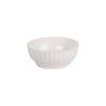 White plastic ribs salad bowl 9.45 inch
