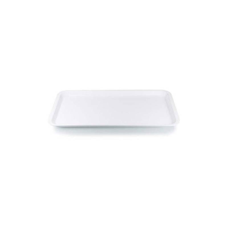 White melamine tray 35x25 cm