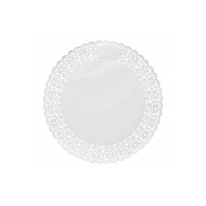 Pizzi tondi in carta bianca cm 32