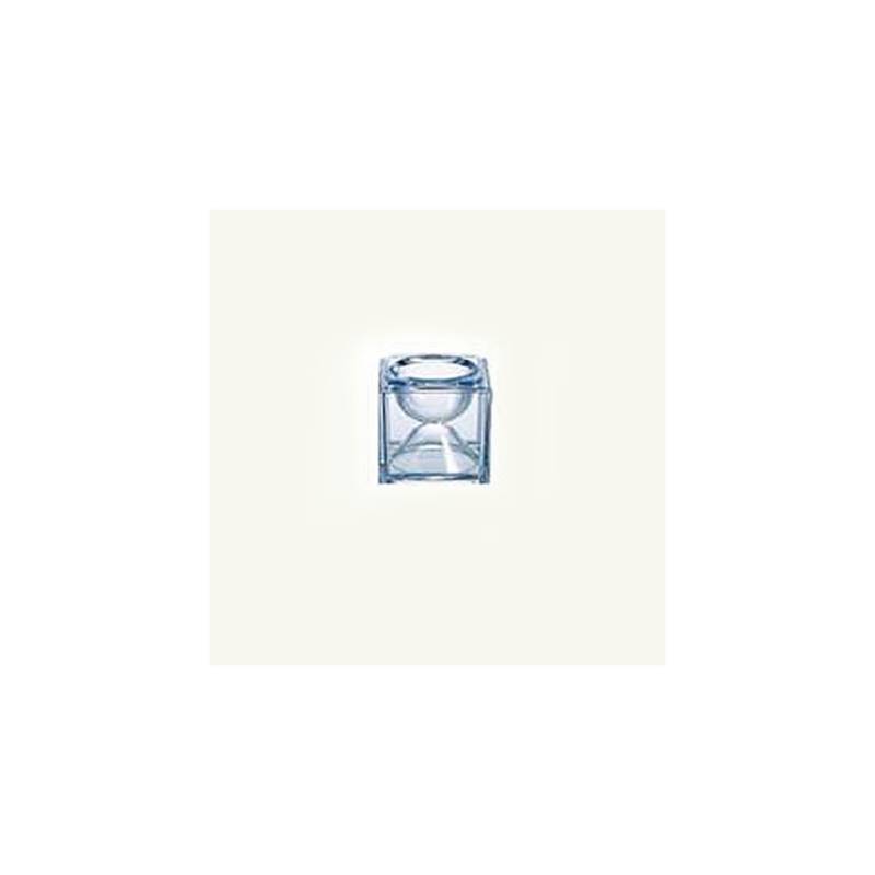 Cubik Arcoroc glass base transparent cm 8x8