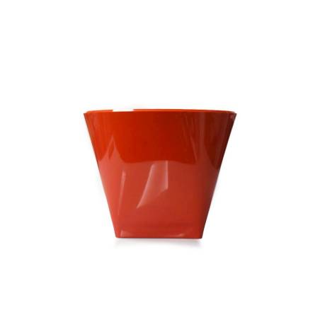 Roter quadratischer Acryl-Schaumweinbehälter lt 10,5