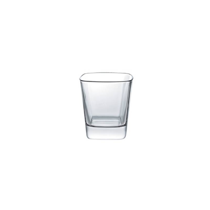Bicchiere liquore quadro Palladio Borgonovo impilabile in vetro cl 6