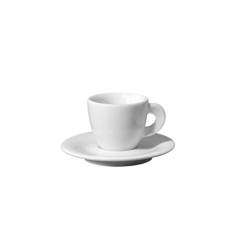 Tazza caffè con piatto Edex in porcellana cl 6