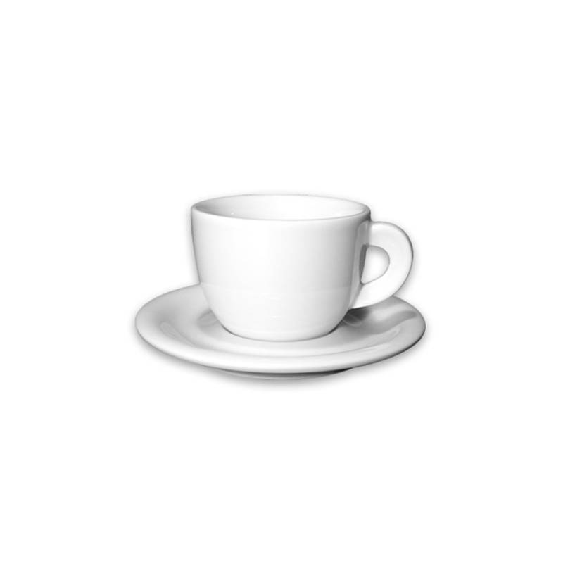 Tazza cappuccio con piatto Edex in porcellana cl 19