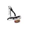 Pulltex black steel double lever corkscrew with case 4.72 inch