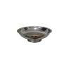 Porta frutta tondo in acciaio inox cm 20