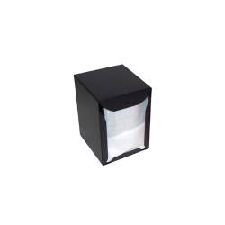 Porte-serviettes en acier peint en noir 10,5x9,5x13,3 cm