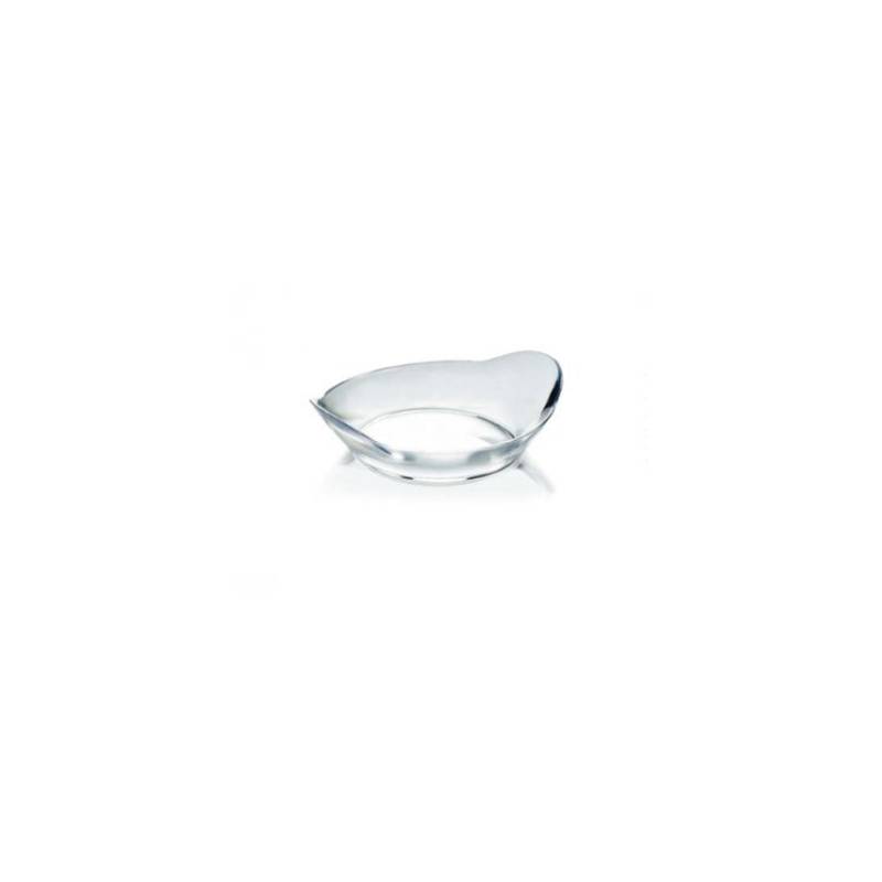 Ovale Kunststoff-Fingerfood-Untertasse 8,3x6,5 cm