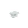 Transparent PET disposable oval food container lt 0.5