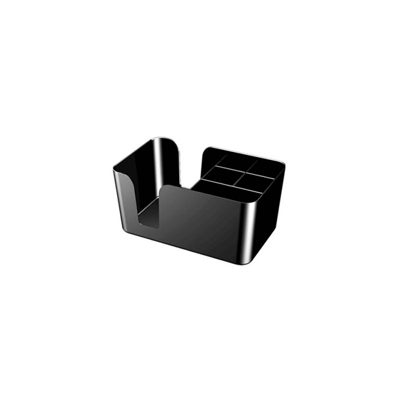 Black plastic bar caddy cm 24x15
