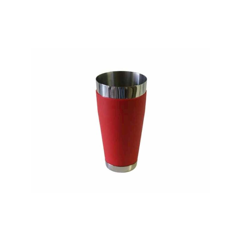 Boston shaker acciaio gommato rosso cl 75