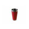 Boston shaker acciaio gommato rosso cl 75