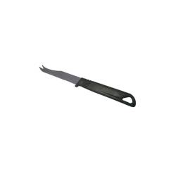 Coltello agrumi a 2 punte con manico nero in acciaio inox cm 21,8