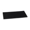 Black rubber stackable bar mat cm 30x15x1