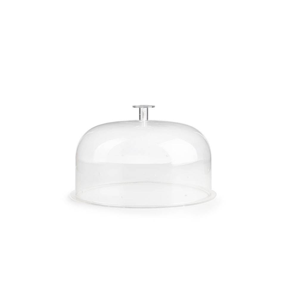 Transparent plexiglass perforated round dome 11.81 inch