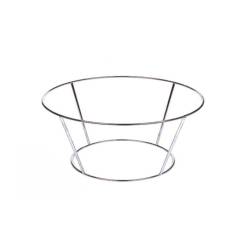 Supporto piatto a filo in ferro cromato cm 28x20x10