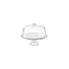 Alzata porta dolci torte Palladio Borgonovo in vetro con cupola cm 31