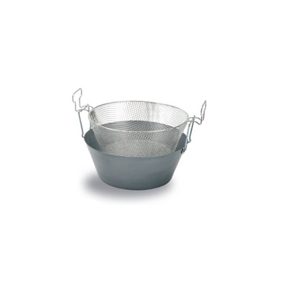 Iron fryer with basket 15.74 inch