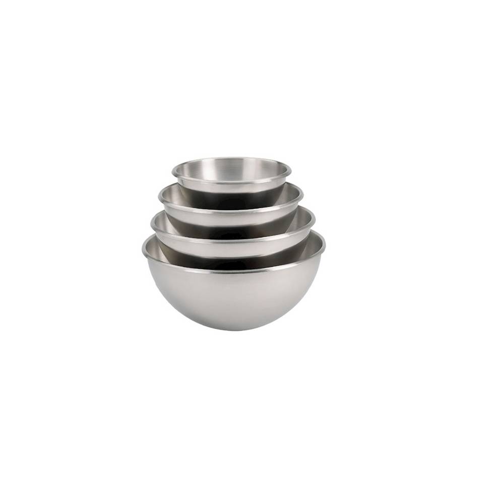 De buyer stainless steel hemispherical bowl cm 24 lt 3.6